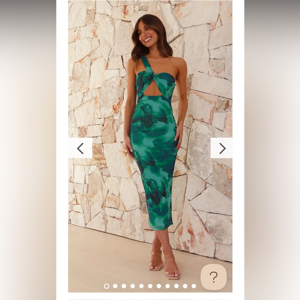 Litsa Midi Dress - Calista Green size M & XL